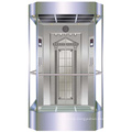 glass cube high technology  sightseeing passenger elevator lift cabin